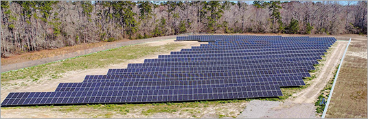LG powers utility scale solar North Carolina